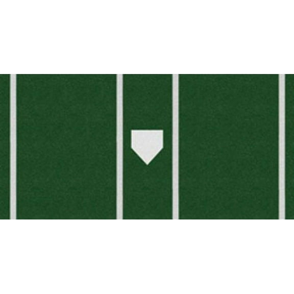 Trigon ProTurf Baseball 6' x 12' Green Mat Batters Box