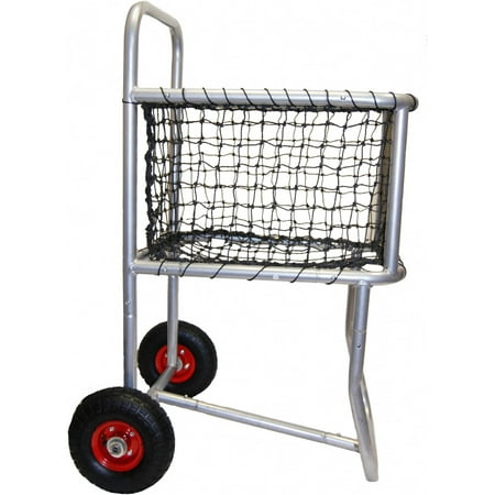 Trigon Sports Professional Sports Ball Locker with Wheels, Rolling Sports Ball Cart, Baseball Storage Rack for Indoor and Outdoor Sports, Gym, School, Black, 18'' W x 24'' L x 45'' H