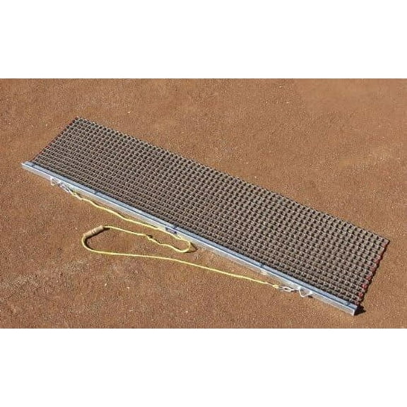 Trigon Sports Rigid Drag Mat with Drag Bar Attachment Perfect For Softball & Baseball Fields. 4'W x 18" L