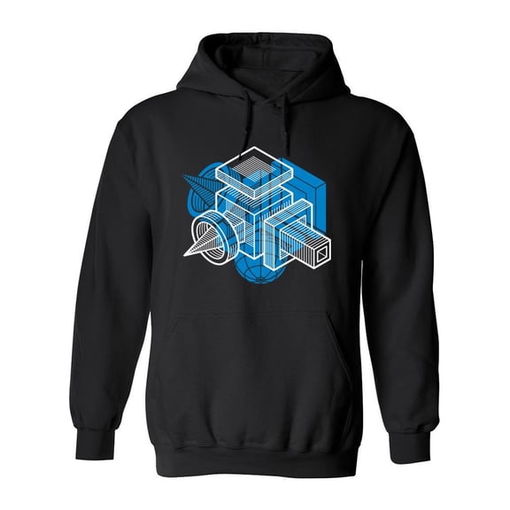 Trigonometric Construction Hoodie Men -Image by Shutterstock, Male 4X-Large