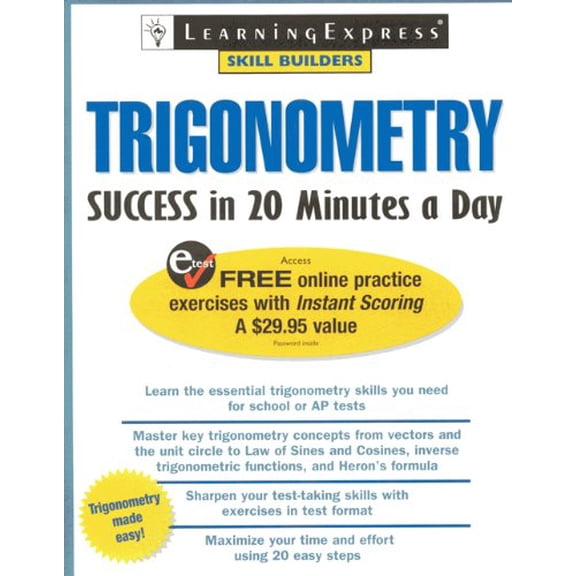 Pre-Owned Trigonometry Success In 20 Minutes a Day (Paperback) 1576855961 9781576855966