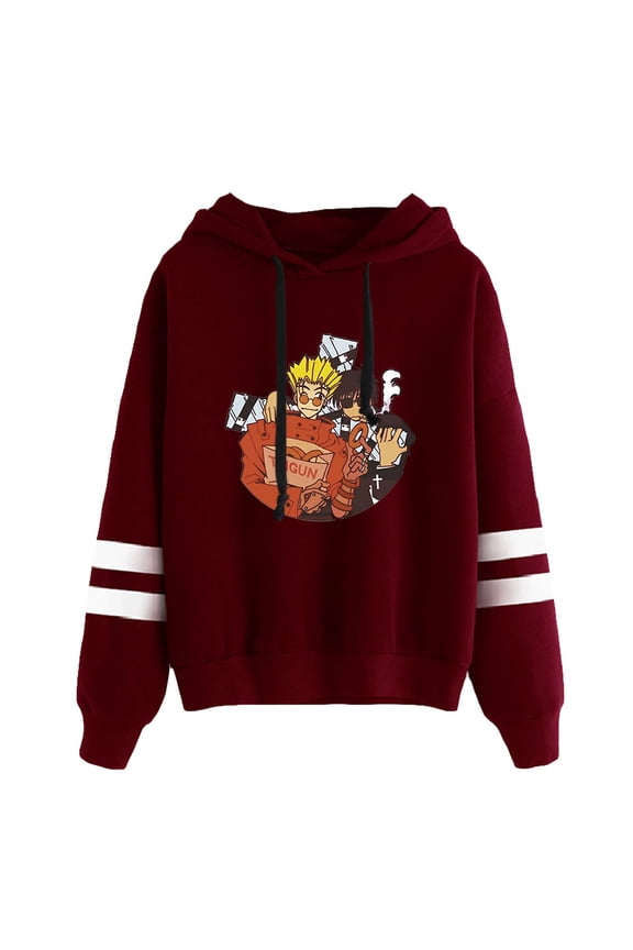 Trigun Stampede Pocketless Hoodie Sweatshirt Men Women Long Sleeve Casual Male Manga Streetwear