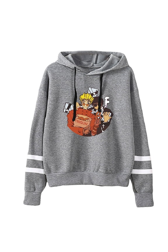 Trigun Stampede Pocketless Hoodie Sweatshirt Men Women Long Sleeve Casual Male Manga Streetwear