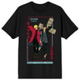 thumbnail image 1 of Trigun Stampede Vash & Nicholas Men's Black Crew Neck Short Sleeve T-shirt-5XL, 1 of 3