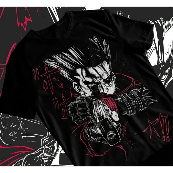 Trigun Vash The Stampede Moon Anime Manga Unisex Tshirt T-Shirt Soft Tee