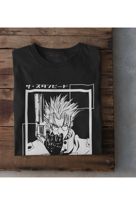 Trigun Vash The Stampede Moon Anime Manga Unisex Tshirt T-Shirt