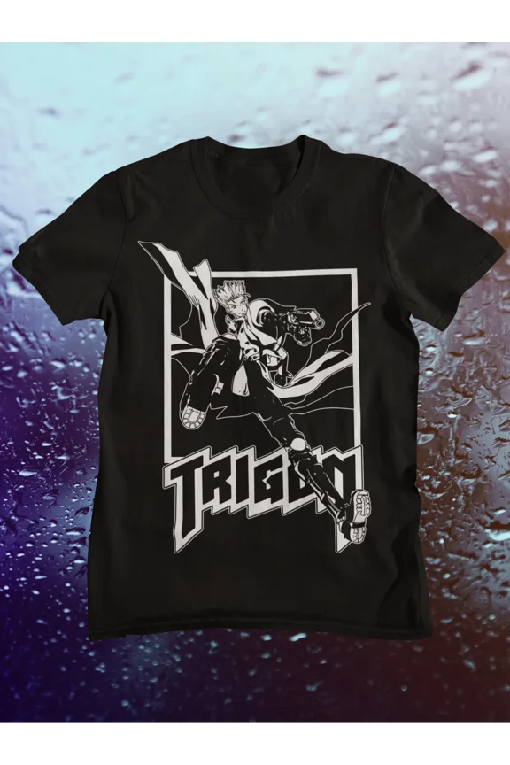 Trigun,Vash the Stampede,Manga,Anime Tee, 90s Anime, Gunsmoke,new Unisex Shirt