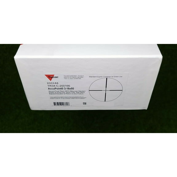 Trijicon AccuPoint 3-18x50mm Riflescope Green Duplex Reticle, SFP -TR34-C-200166
