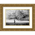 thumbnail image 1 of Trijoko 14x11 Gold Ornate Wood Framed with Double Matting Museum Art Print Titled - Hello Grandpa, 1 of 4