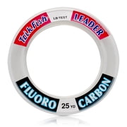 Trik Fish Saltwater & Freshwater Leader Line, Fluorocarbon Leader Fishing Line, High‑Strength & Abrasion Resistance 30 lb Test, 25 yd Wrist Spool