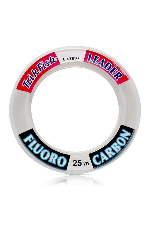 Saltwater Leader Line, Clear Monofilament Fishing Line, High‑Strength 30 lb Test, 25 yd Wrist Spool