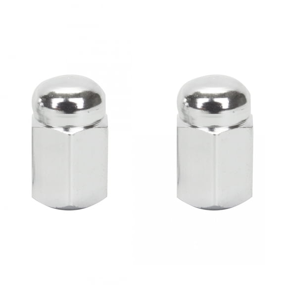 Trik Topz Valve Caps Hex Dome Silver SV Intended For Use With Schrader Valves