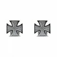 thumbnail image 1 of Trik Topz Valve Caps Iron Cross Chrome SV, 1 of 2