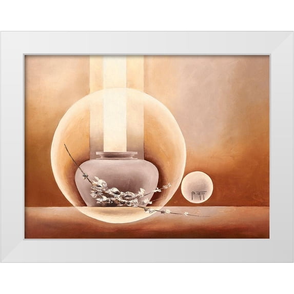 Triki, Bernadette 32x25 White Modern Wood Framed Museum Art Print Titled - Tendresse