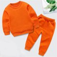 thumbnail image 1 of Trikvn Baby Toddler Crewneck Sweatshirts Long Sleeve Pullover Tops with Shoulder Snaps Solid Basic Shirts Playwear Active Fall Winter Warm Clothes for Infant Boys Girls, 1 of 4