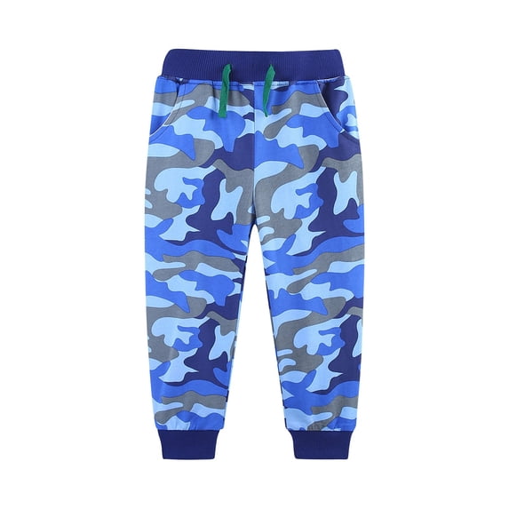 Trikvn Boys Camouflage Sweatpants Athletic Jogger Pants with Drawstring Elastic Waist and Pockets Comfortable Casual Activewear for Running Sports Workout Lounge
