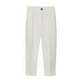 thumbnail image 1 of Trikvn Boys Plaid Dress Pants Classic Fit Pleated Front Trousers with Side Pockets Formal Suit Bottoms for Wedding Party School Uniform Breathable Lightweight, 1 of 2