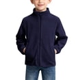 thumbnail image 1 of Trikvn Boys Polar Fleece Jacket Kids Full Zip Up Warm Coat Outerwear with Pockets Lightweight Breathable for Youth Hiking Outdoor Sports Camping Fall Winter, 1 of 4