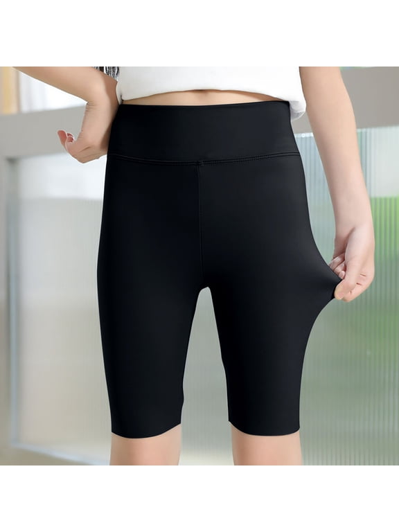 Girls Biker Shorts High Waisted Yoga Athletic Spandex Tights Stretch Activewear for Gymnastics Volleyball Running Dance Workout Summer Casual Gym Bottoms