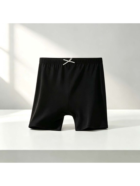 Girls Dance Shorts Elastic Waist Breathable Comfortable Underneath Dress Safety Panties for Gymnastics Play Activewear