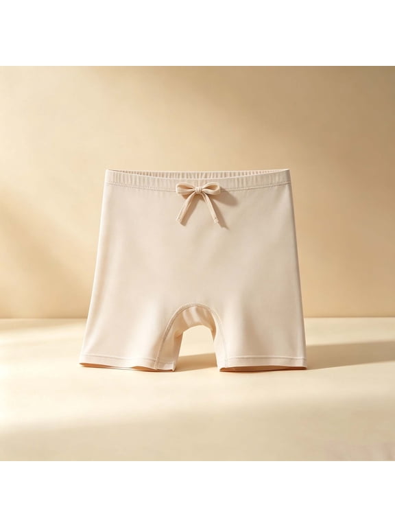 Girls Dance Shorts Elastic Waist Breathable Comfortable Underneath Dress Safety Panties for Gymnastics Play Activewear