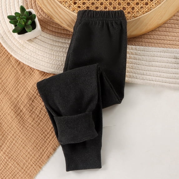Trikvn Girls Fleece Lined Sweatpants Winter Warm Thermal Active Joggers Heavyweight Lounge Pants with Elastic Waist Thick Base Layer for Outdoor Cold Weather Wear