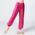 thumbnail image 1 of Trikvn Girls Harem Pants Sheer Mesh Sequin Sparkle Genie Trousers Elastic Waist Baggy Boho Dance Bottoms for Festival Costume Performance Dress Up, 1 of 5