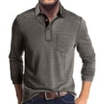 thumbnail image 1 of Trikvn Men's Long Sleeve Shirts with Chest Pocket Casual Classic Fit Golf s Button Down Collar Business Work Everyday Tops Breathable Comfortable Athletic, 1 of 5