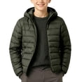 thumbnail image 1 of Trikvn Teen Boys Winter Puffer Jacket with Hood Water-Resistant Lightweight Packable Quilted Coat Full-Zip Warm Outerwear School Travel and Outdoor Play, 1 of 6