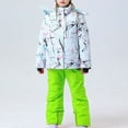 thumbnail image 1 of Trikvn Toddler Girls 2 Piece Snowsuit Waterproof Ski Jacket and Snow Pants Set Windproof Winter Snowboard Outfit Warm Insulated Activewear for Kids Winter Outdoor Sports, 1 of 3