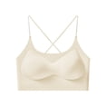 thumbnail image 1 of Trikvn Wireless Bras for Women Seamless Full Coverage Push Up Padded Comfort Soft Bralette Criss Cross Back No Underwire Everyday Bra, 1 of 4