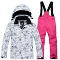 thumbnail image 1 of Trikvn Youth Boys Girls Snowsuit 2 Piece Winter Ski Jacket and Suspenders Snow Pants Set Waterproof Windproof Warm Hooded Snowboarding Outfit for Mountain Skiing, 1 of 3