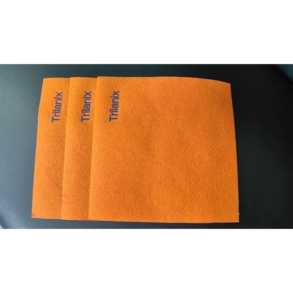 Trilanix Piled Fabrics, Solid Orange Non-Woven Piled Felt Fabric, Soft Needle Punched Piled Cloth, Multipurpose Craft Felt Material for DIY Projects, Sewing & Home Decor