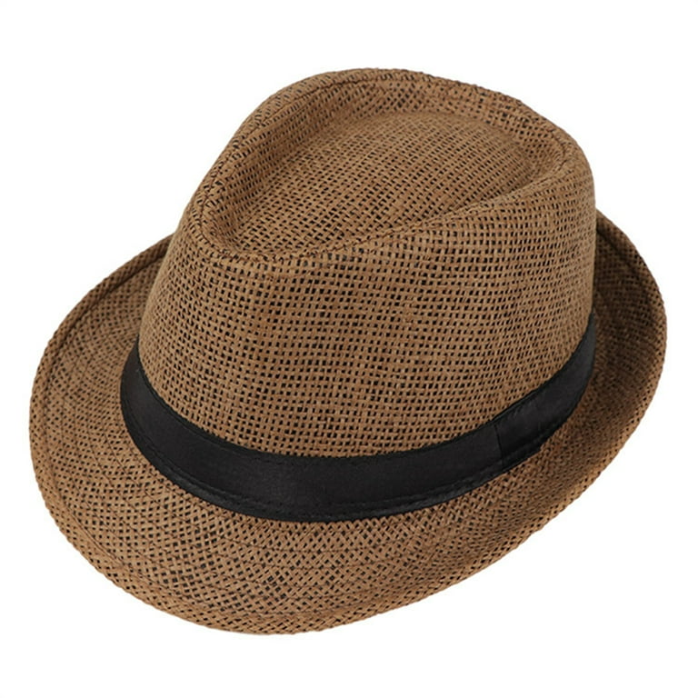 Trilby Hat Straw Fedora Hat for Men Fedora Hats