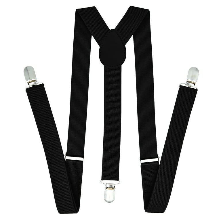 Unisex Men Soild Casual Adjustable Strap Cross Braces Suspenders Electrical  Pouch with Suspenders Hand Tooled Leather for Men Suspenders for Men