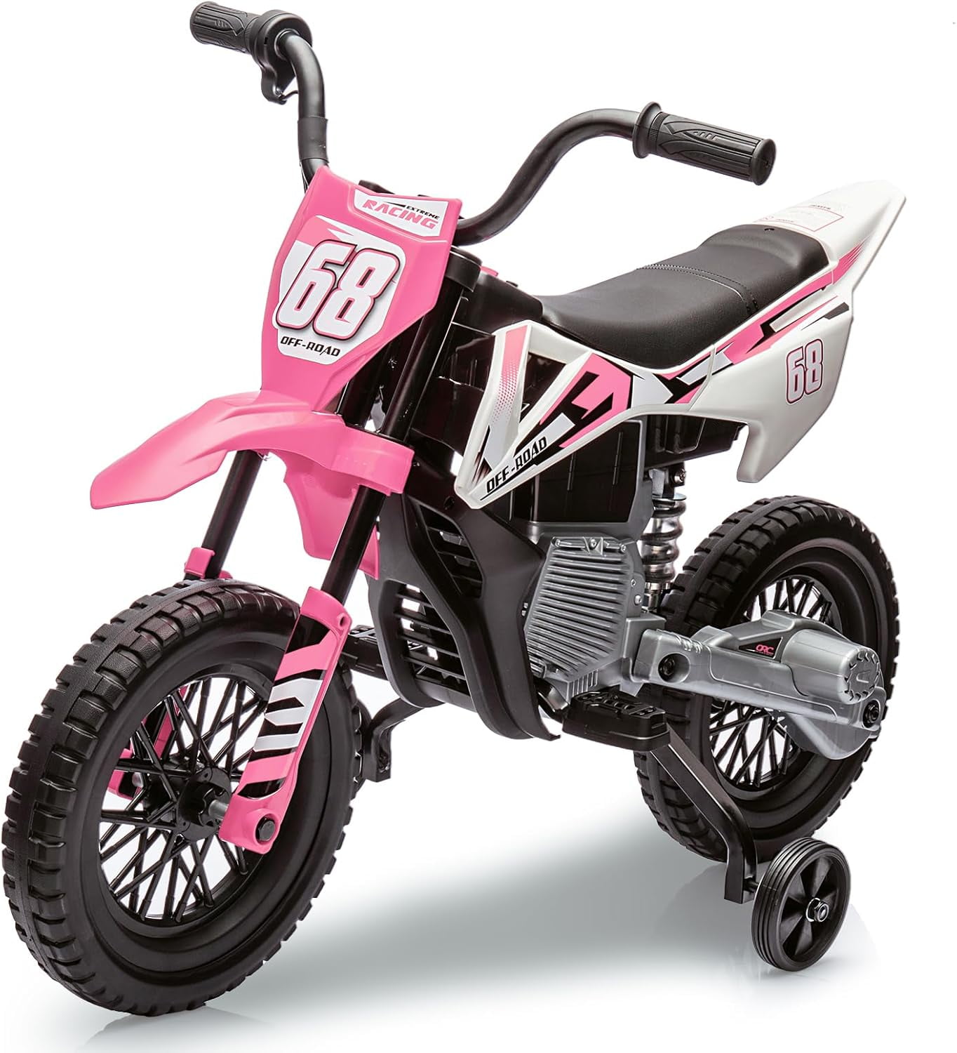 Trilenars 12V Electric Bike in Pink with Metal Build,Pink