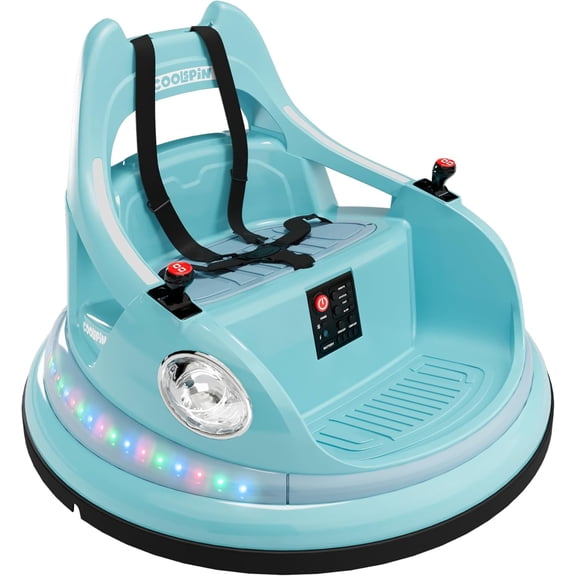 Trilenars 12v Electric Bumper Car in Sky Blue with Remote,sky Blue