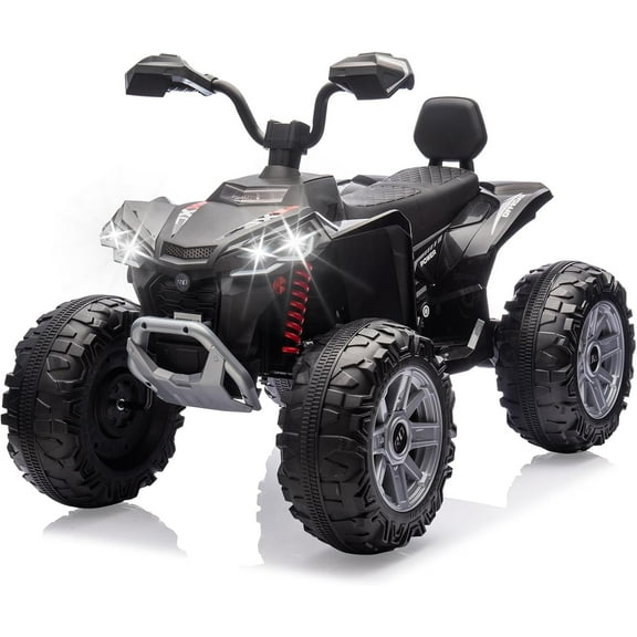 Trilenars 24v 2 Seater Ride on ATV Car in Black with Dual Motor,Black