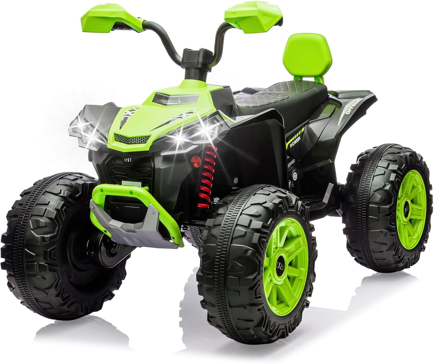 Trilenars 24v 2 Seater Ride on ATV Car in Green for Off-Road,Green