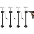 thumbnail image 1 of Trilenars 4-Pack RV Slide Out Support Jacks,Heavy Duty Steel Camper Stabilizer Jacks Support Up to 20,000 Lb,Adjustable 21"-34" Height by Power Drill & Hand Crank, 1 of 9