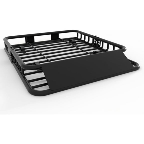 Trilenars 46" x 36" x 5"Universal Roof Rack Basket,Capacity Rooftop Cargo Carrier Basket with Extension Luggage Rack Heavy Duty for SUVs,Vehicles,Two-piece
