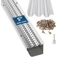 thumbnail image 1 of Trilenars 5" x 200 Feet Gutter Guard,Leaf Guards for Gutters,0.275'' Hole Diameter & 0.02'' Thick Fits Any Roof or Gutter Type,Total Length,67 PCS, 1 of 8