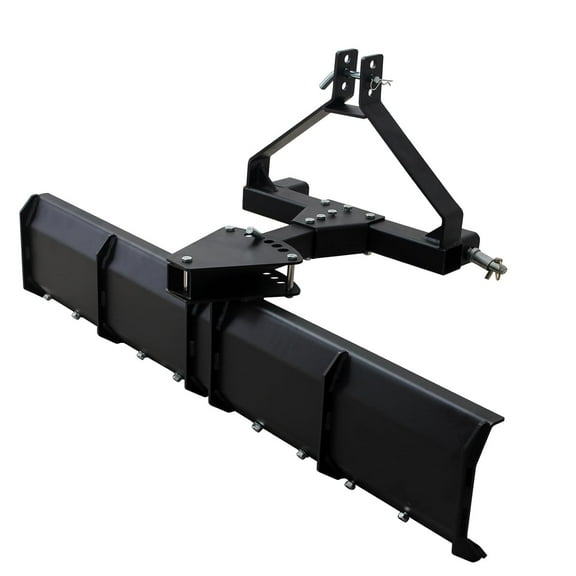 Trilenars 52-inch Width 3 Point Rear Grading Blade,Heavy Duty Steel Scraper,Black