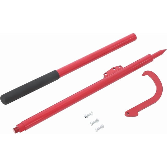 Trilenars 60 Inch Log Peavey,Cant Hook with Rubber Grip and Adjustable Hook,Hook Log Roller Tool for Turning Logs,Opening Felling Log Roller Tool,Steel Logger Peavey Tool for Loggers,Red
