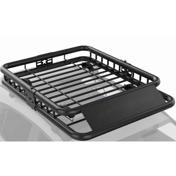 Trilenars 64*50*6''Universal Roof Rack Basket,Capacity Rooftop Cargo Carrier Basket with Extension Luggage Rack Heavy Duty for SUVs,Vehicles,Three-section
