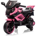 thumbnail image 1 of Trilenars 6V Motorcycle, Electric Ride On Car Toy with Training Wheels, Working Headlight, Horn & Music, Battery PoweRed Ride On Motorcycle Toy for Ages 3-6,Light Pink, 1 of 9