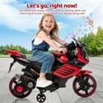 thumbnail image 1 of Trilenars 6V Motorcycle, Electric Ride On Car Toy with Training Wheels, Working Headlight, Horn & Music, Battery PoweRed Ride On Motorcycle Toy for Ages 3-6,Red, 1 of 8