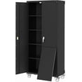 thumbnail image 1 of Trilenars 72 Inch Garage Storage Cabinet with Wheels,Black, 1 of 9