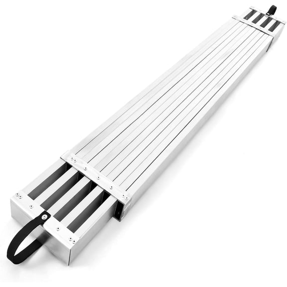 Trilenars 8-13FT Aluminum Telescoping Plank,Ladder Work Plank,440 Lbs Max Load,12.5 Inch Width,Telescoping Scaffolding Platform with Skid-Proof Platform Scaffold Ladder Accessory,Telescopic
