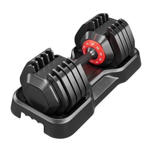 Trilenars Adjustable Dumbbell Set,55 LBS 10 in 1 Free Weight Quick ...